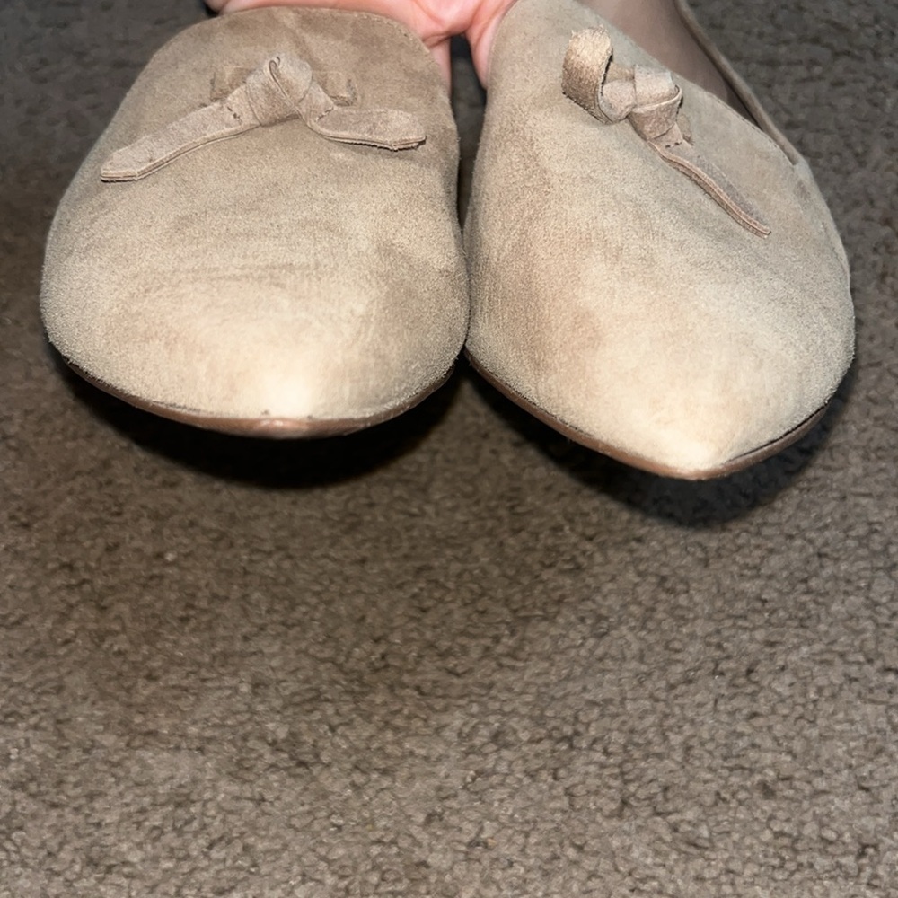 Cole Haan Grand Viola Skimmer Flat Suede Light Whiskey 10 - Picture 5 of 9